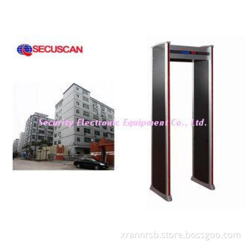 Sensitive Body Scanner Walk Through Metal Detector Door Wit